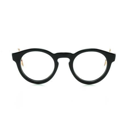 Armação de Óculos de Grau Redondo Preto/Nude Ventura