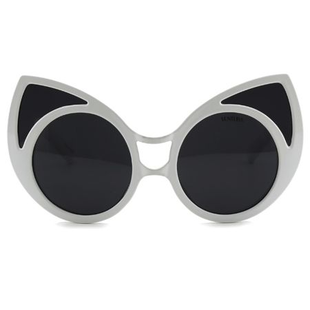 Óculos De Sol Branco Gatinho Ventura