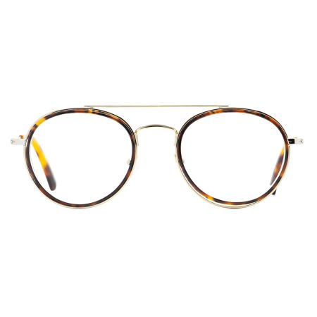 Armação de Óculos de Grau Aviador Tartaruga/Dourado Ventura