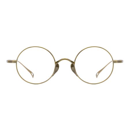 Armação de Óculos de Grau Redondo Dourado Ventura