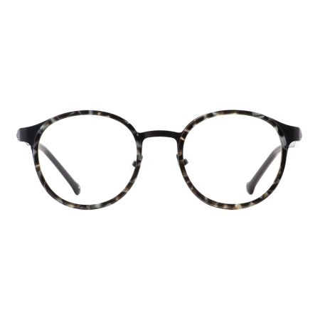 Armação de Óculos de Grau Redondo Preto Ventura