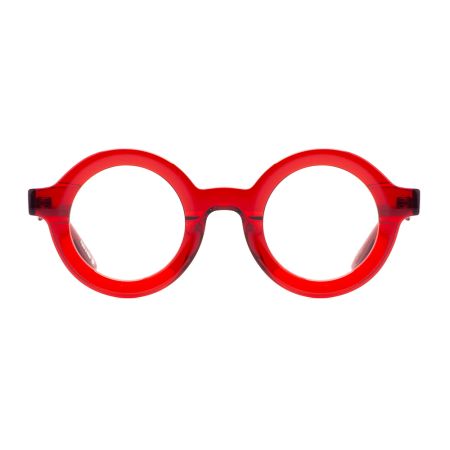 Armação de Óculos de Grau Redondo Vermelho Ventura