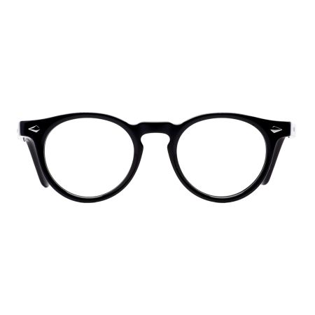 Armação de Óculos de Grau Redondo Preto Ventura