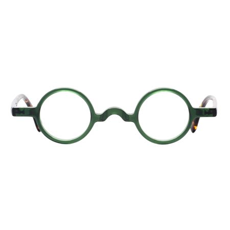 Armação de Óculos de Grau Redondo Verde/Tartaruga Ventura