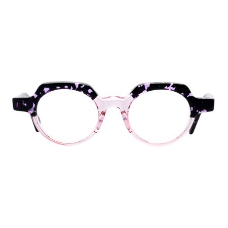 Armação de Óculos de Grau Redondo Rosa/Tartaruga Roxo Ventura
