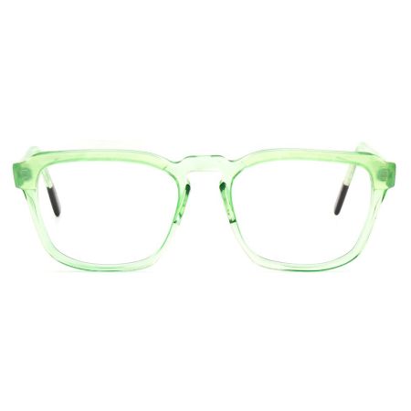 Armação de Óculos de Grau Quadrado Verde Ventura