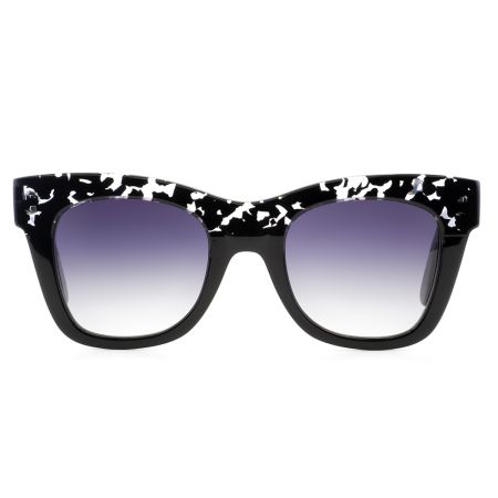 Óculos De Sol Gatinho Tartaruga Cinza/Preto Ventura