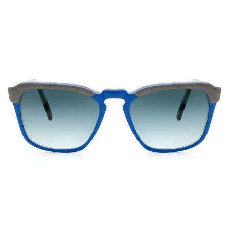 Óculos De Sol Quadrado Cinza/Azul Ventura