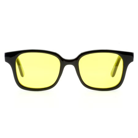 Óculos de Sol Quadrado Preto Anna Fasano