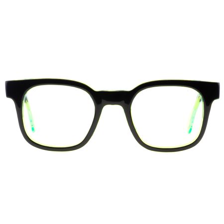Armação de Óculos de Grau Quadrado Preto Ventura