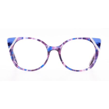 Armação de Óculos de Grau Gatinho Rajado/Roxo Ventura