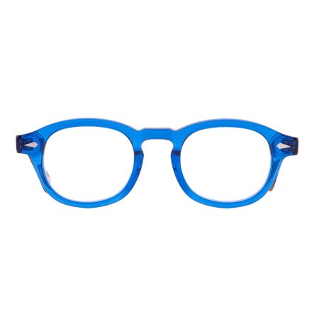 Armação de Óculos de Grau Redondo Azul/Mesclado Ventura