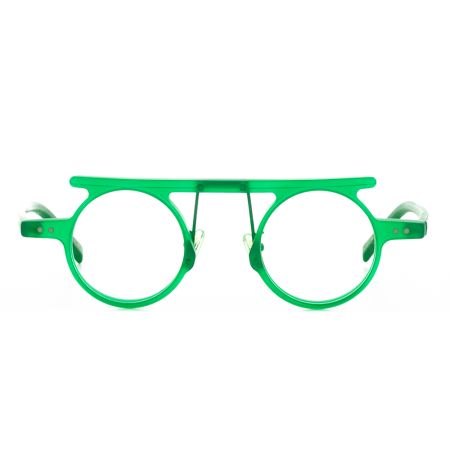 Armação de Óculos de Grau Redondo Verde Ventura