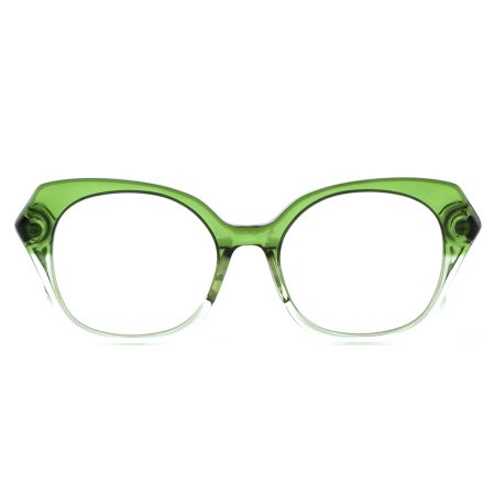 Armação de Óculos de Grau Gatinho Verde Ventura