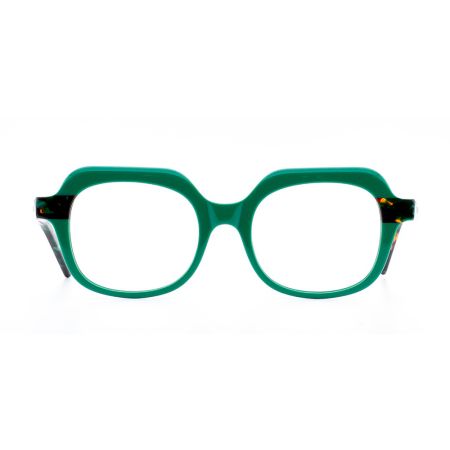 Armação de Óculos de Grau Quadrado Verde Ventura