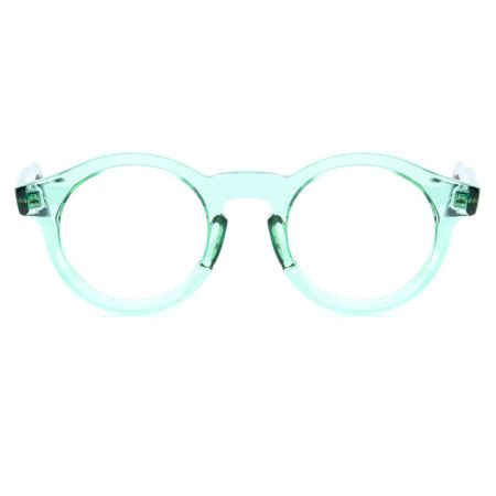 Armação de Óculos de Grau Verde/Preto Redondo Ventura