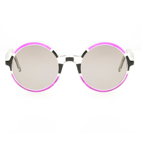 Óculos de Sol Redondo Lilás/Preto Ventura