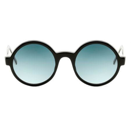 Óculos de Sol Redondo Preto/Branco Ventura