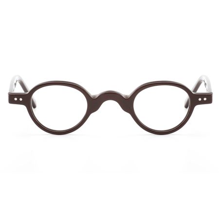 Armação de Óculos de Grau Redondo Café Ventura