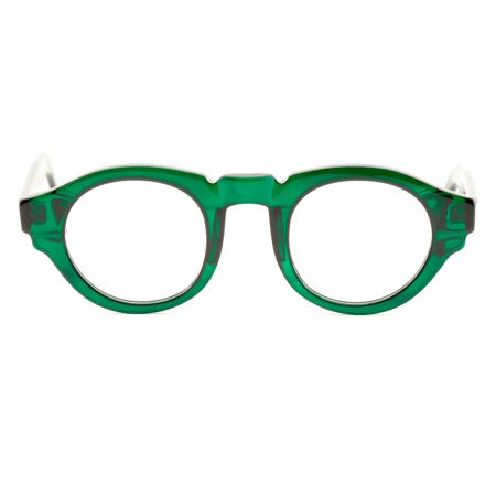 Armação de Óculos de Grau Redondo Verde/Preto Ventura