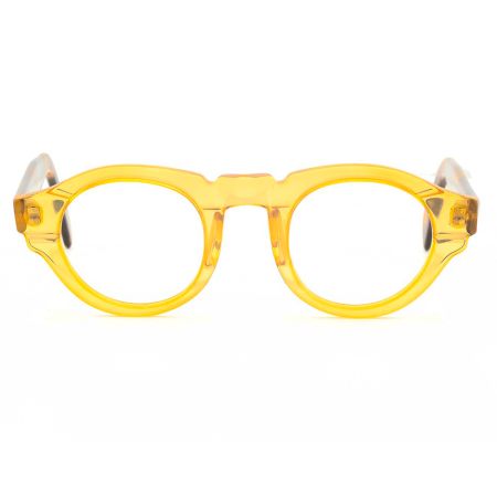 Armação de Óculos de Grau Redondo Amarelo/Tartaruga Ventura