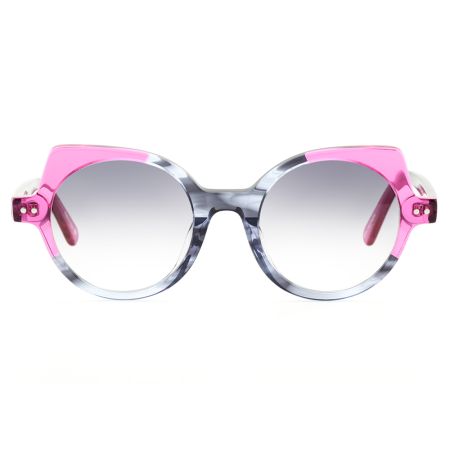 Óculos De Sol Gatinho Rosa/Cinza Ventura